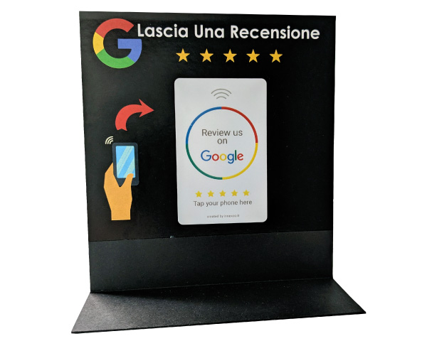 Card NFC per recensioni google